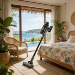 Powerful 500W Upright Vertical Cordless Stick Vacuum Cleaner V11 25Kpa Bagless Cyclone HEPA Deep Clean Home Carpet Hardwood