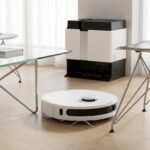 Robot Vacuum Cleaner Wet/Dry 20000Pa Suction 3-in-1 Sweeping Mopping for Garage & Hotel Use HEPA Filter App-Controlled
