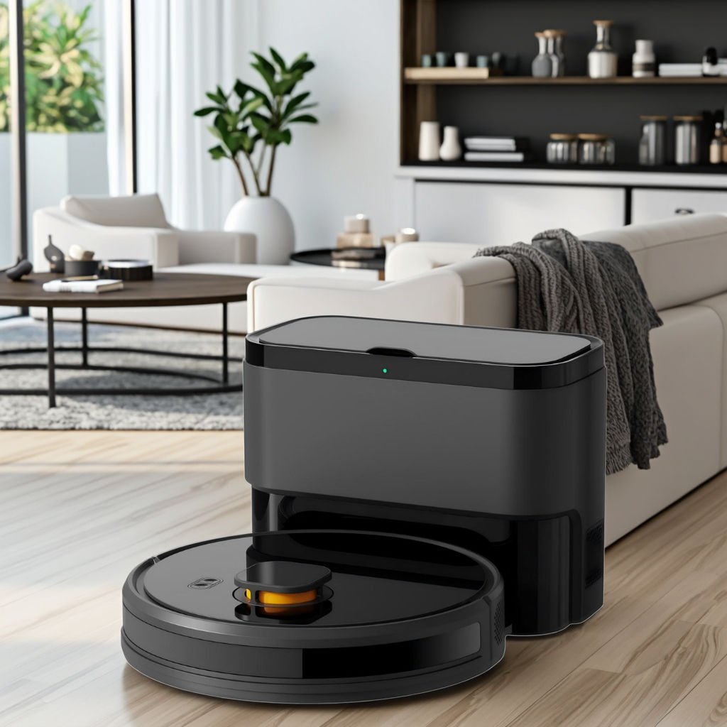 Hca951f856d394455890aef8bd3c50803Z Intelligent Automatic Household Robot Vacuum Cleaner with Water Tank Dry Sweeping and Mopping Functions - Image 1